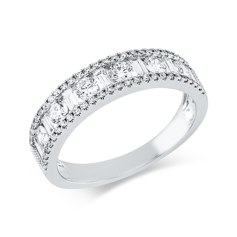 Baguette Ring Weißgold 18kt 0,86ct