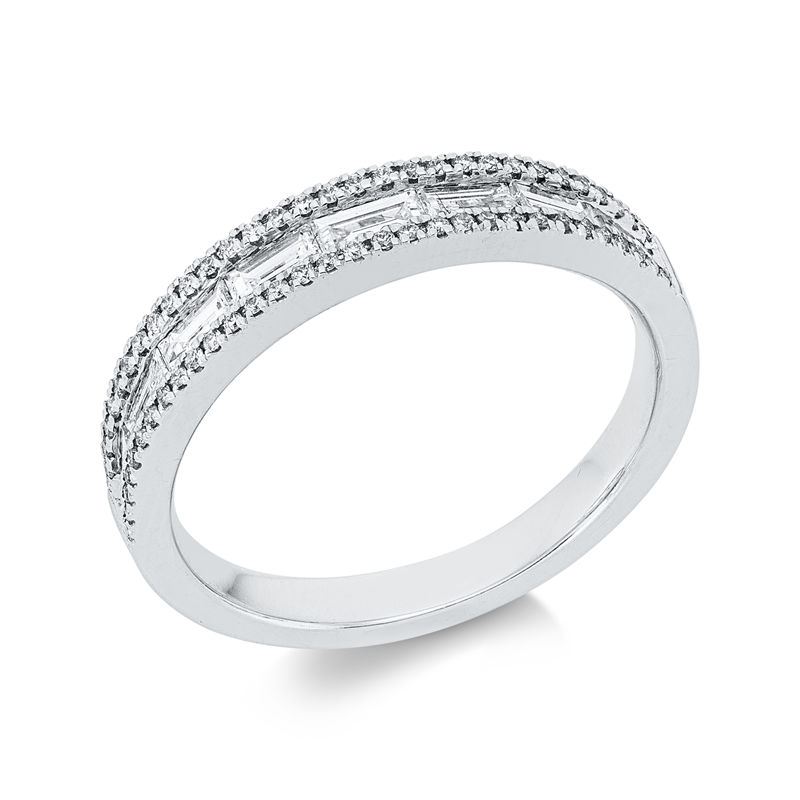 Baguette Ring Weißgold 18kt 0,63ct