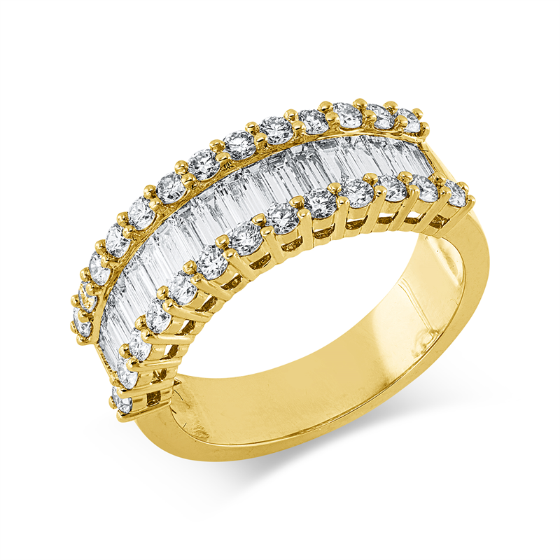 Baguette Ring Gelbgold 18kt 1,45ct