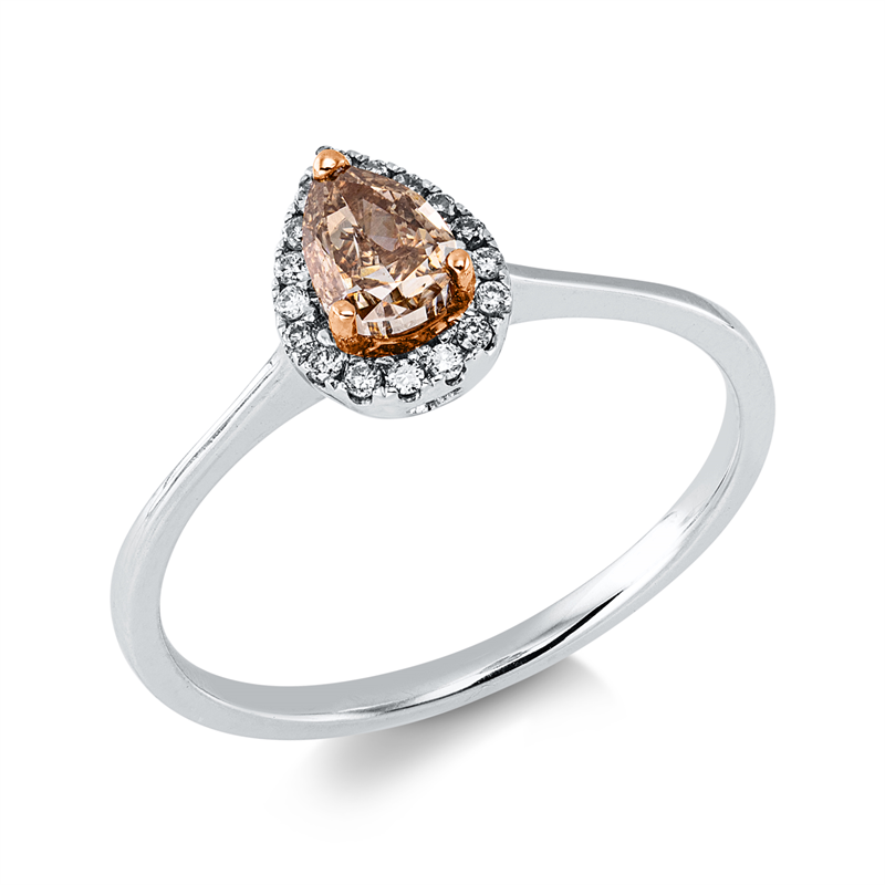 Modern Woman Ring Weißgold 18kt 0,43ct