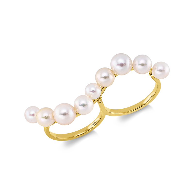 Perle Ring Gelbgold 18kt Ref-1KP44