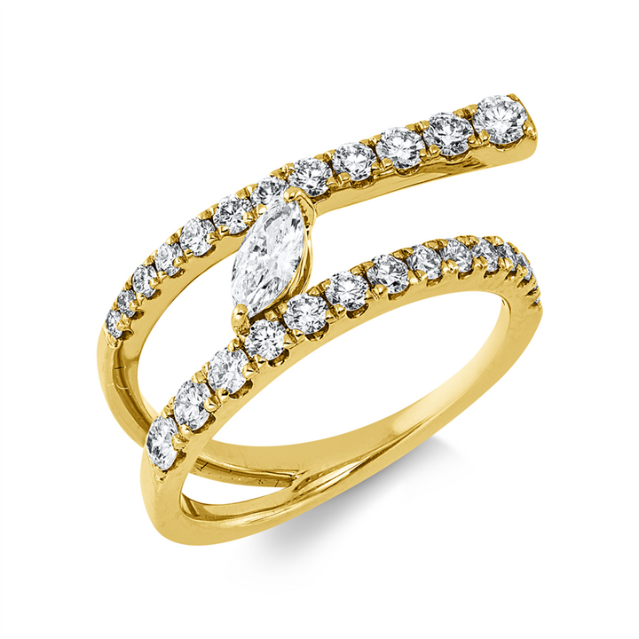 Modern Woman Ring Gelbgold 18kt Ref-1KP75