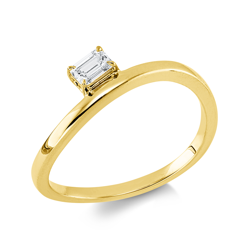 Solitaire Ring Gelbgold 18kt 0,19ct