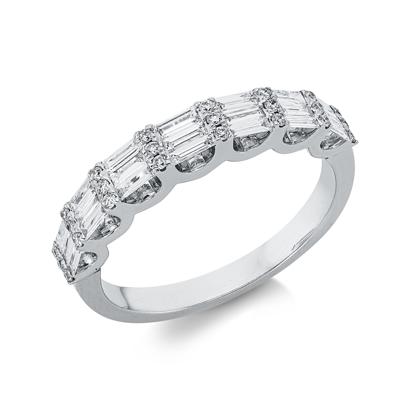 Baguette Ring Weißgold 18kt 0,54ct
