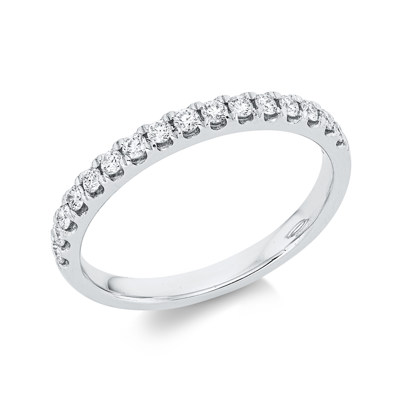 Memoire halb Ring Weißgold 18kt 0,29ct