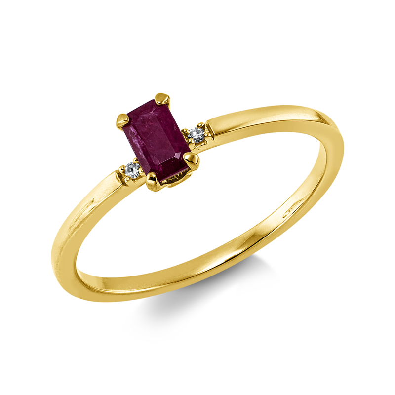 Farbstein Classic Ring Gelbgold 18kt 0,01ct