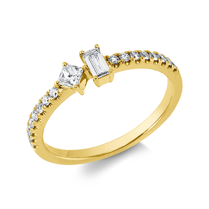 Baguette Ring Gelbgold 18kt 0,36ct