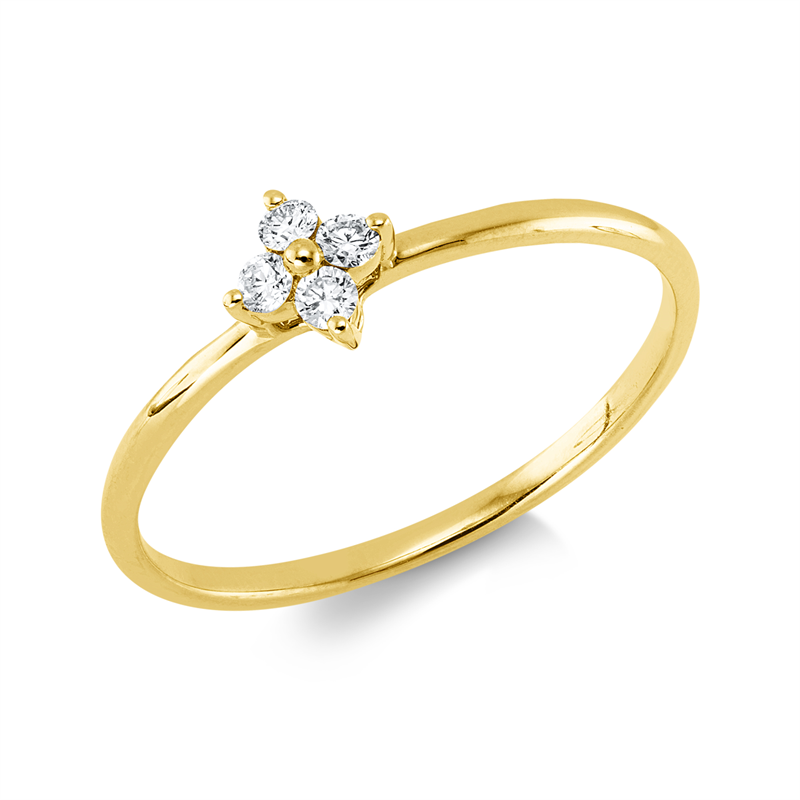 Modern Woman Ring Gelbgold 18kt 0,1ct