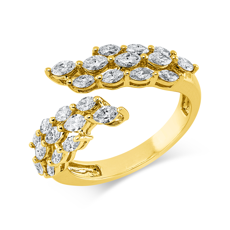 Modern Woman Ring Gelbgold 18kt 1,04ct