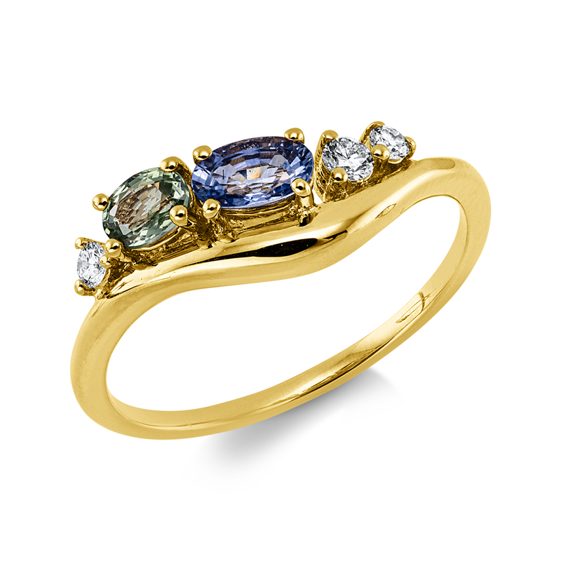 Farbstein Classic Ring Gelbgold 18kt 0,08ct