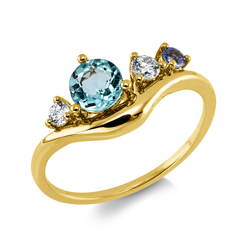 Farbstein Classic Ring Gelbgold 18kt 0,13ct
