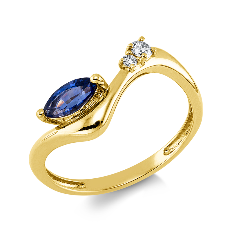 Farbstein Classic Ring Gelbgold 18kt 0,07ct