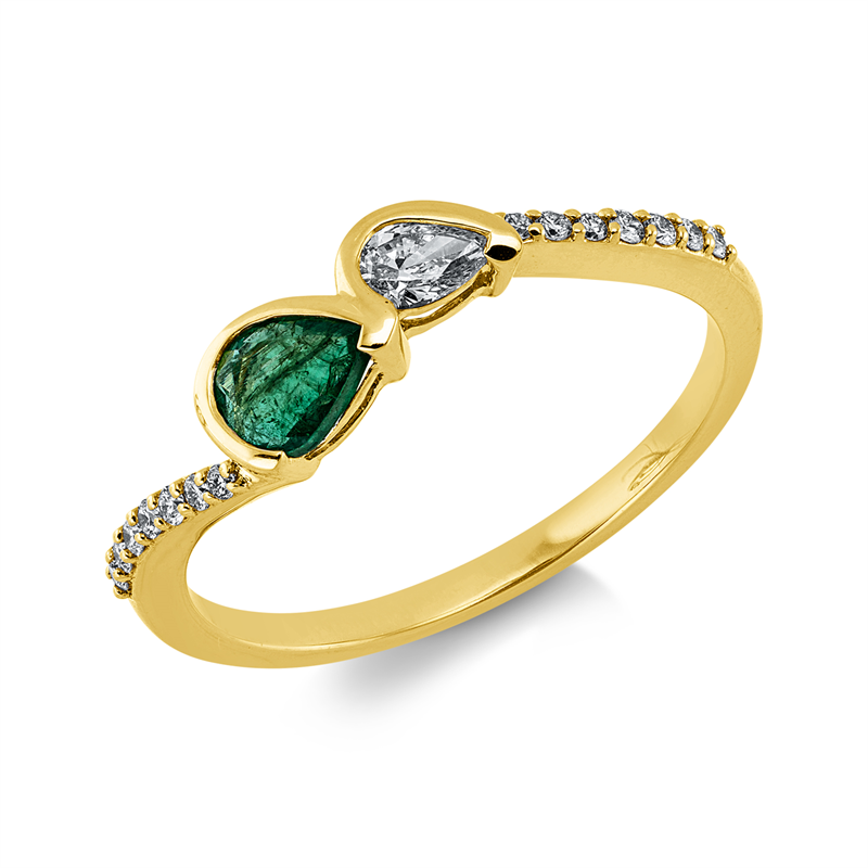 Farbstein Classic Ring Gelbgold 18kt 0,18ct