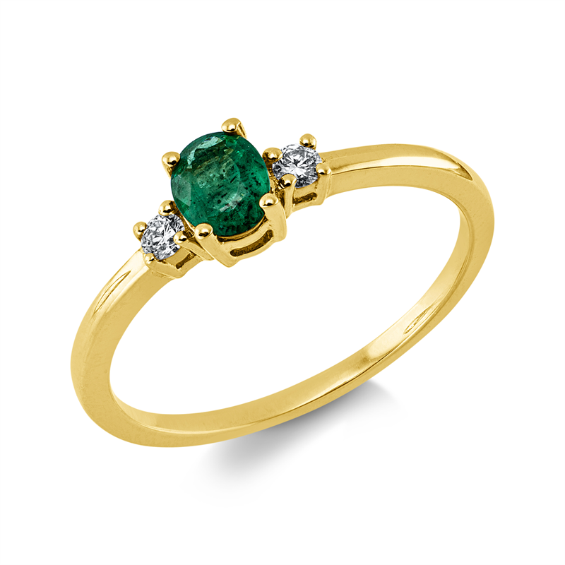 Farbstein Classic Ring Gelbgold 18kt 0,07ct
