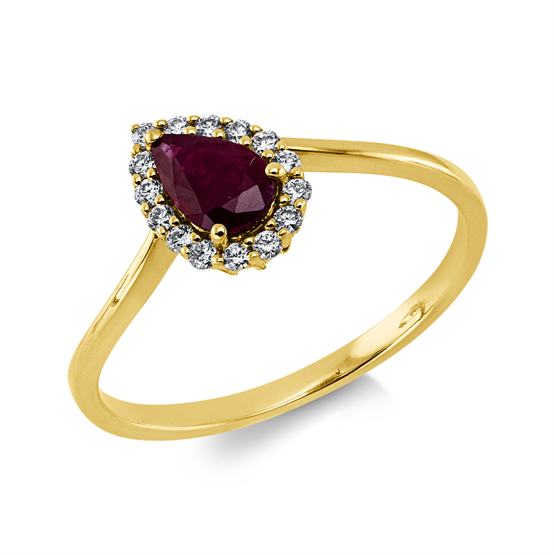 Farbstein Classic Ring Gelbgold 18kt 0,11ct