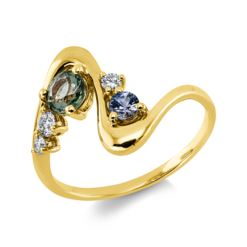 Farbstein Classic Ring Gelbgold 18kt 0,13ct