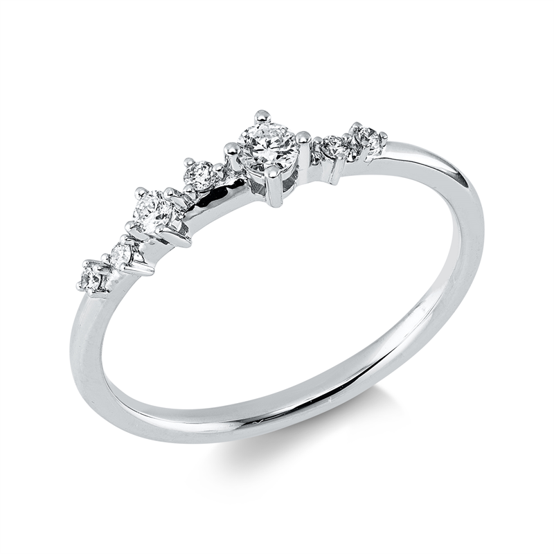 Modern Woman Ring Weißgold 18kt Ref-1KT91
