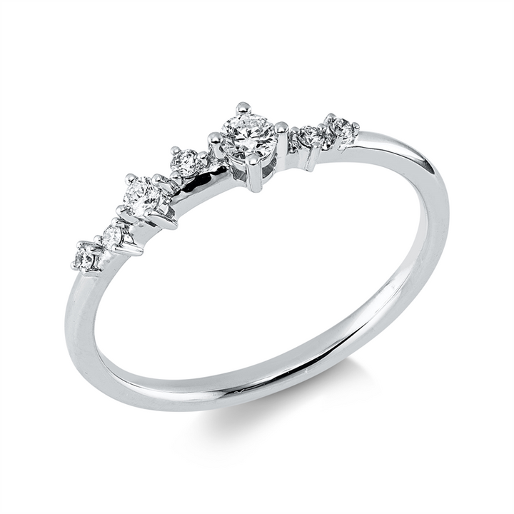Modern Woman Ring Weißgold 18kt Ref-1KT91