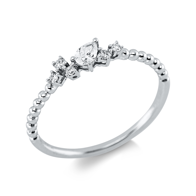Modern Woman Ring Weißgold 18kt Ref-1KT96