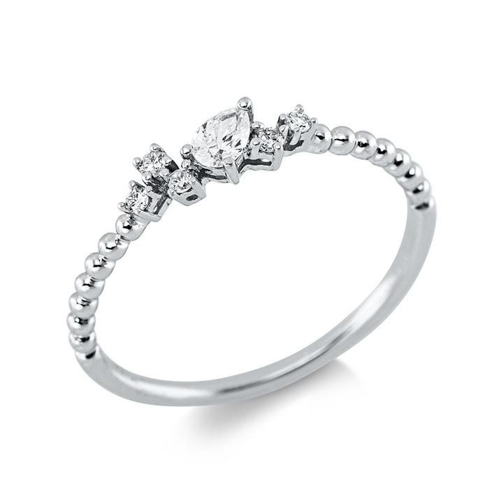 Modern Woman Ring Weißgold 18kt Ref-1KT96