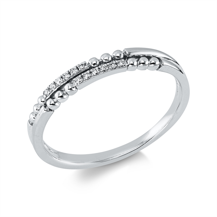 Modern Woman Ring Weißgold 18kt Ref-1KT98