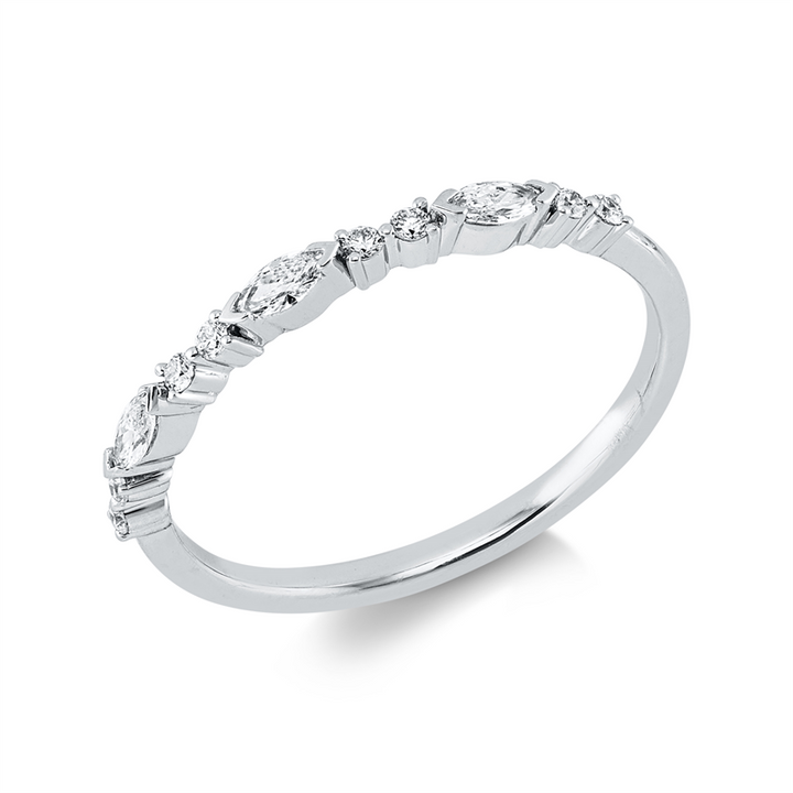 Modern Woman Ring Weißgold 18kt Ref-1KU03