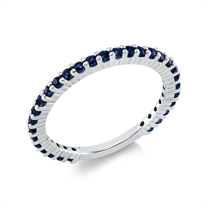 Farbstein Classic Ring Weißgold 18kt Ref-1KU18