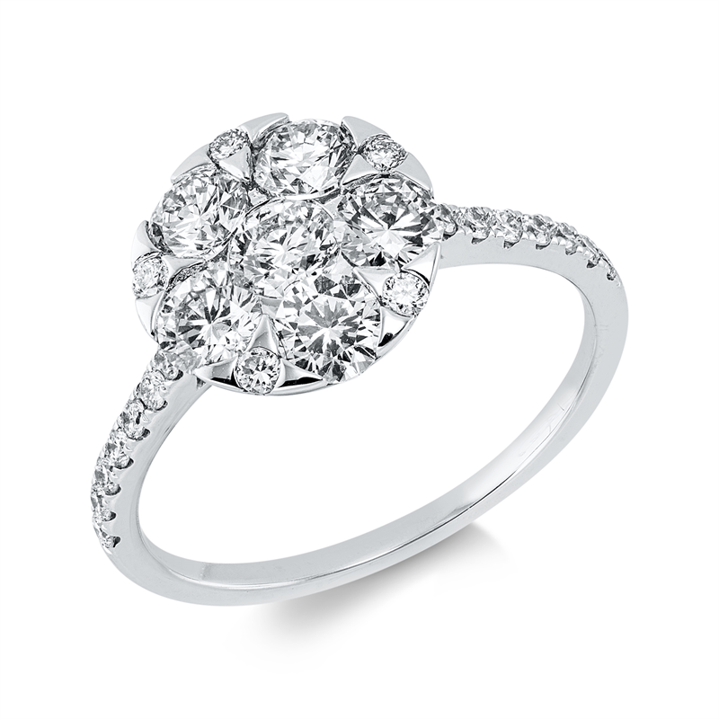 Illusion Classic Ring Weißgold 18kt Ref-1KU33