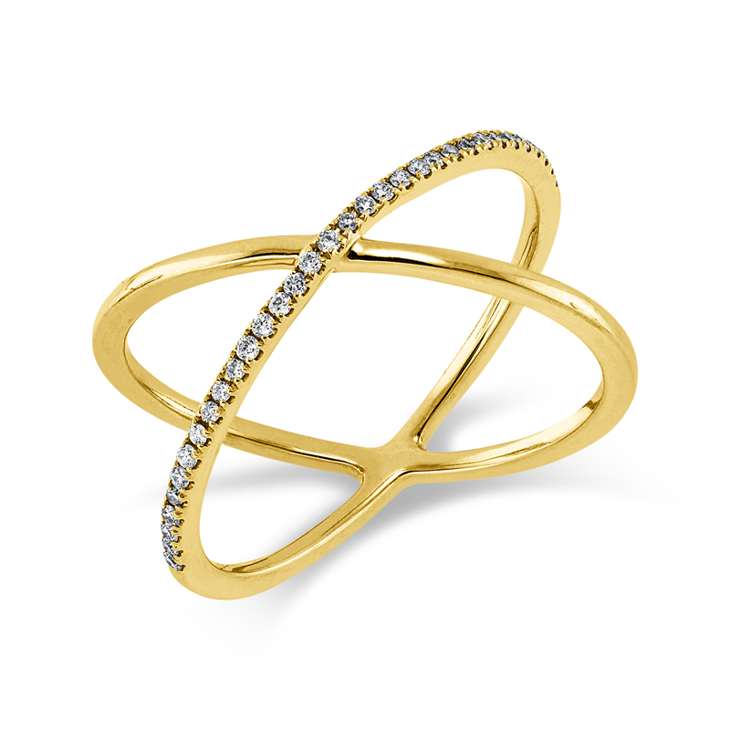 Modern Woman Ring Gelbgold 18kt Ref-1KU44
