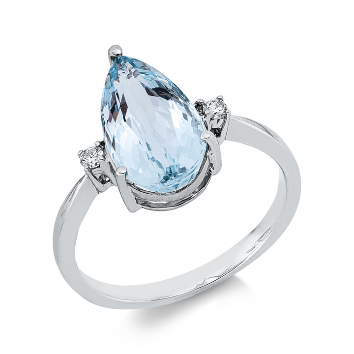Farbstein Fashion Ring Weißgold 18kt Ref-1KV60