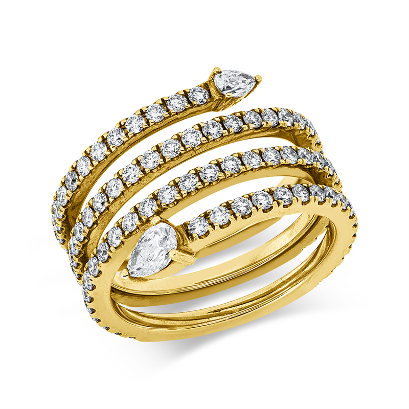 Exklusiv Ring Gelbgold 18kt Ref-1KV73