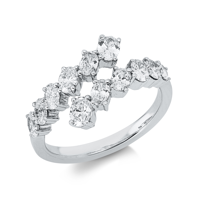 Modern Woman Ring Weißgold 18kt Ref-1KV87