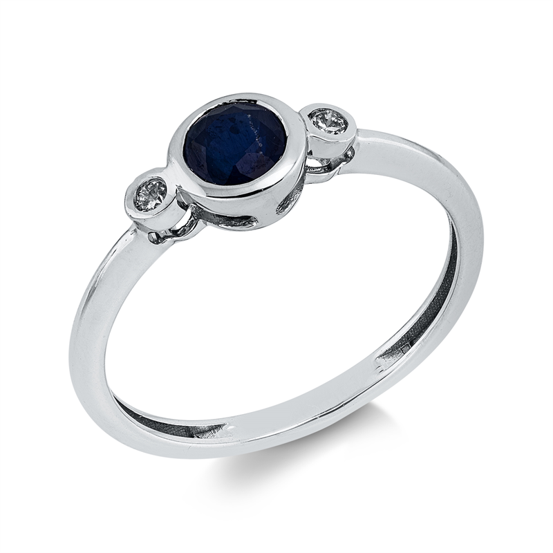 Farbstein Classic Ring Weißgold 18kt Ref-1KW11