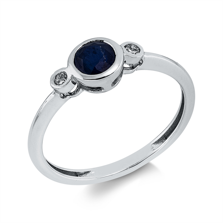 Farbstein Classic Ring Weißgold 18kt Ref-1KW11