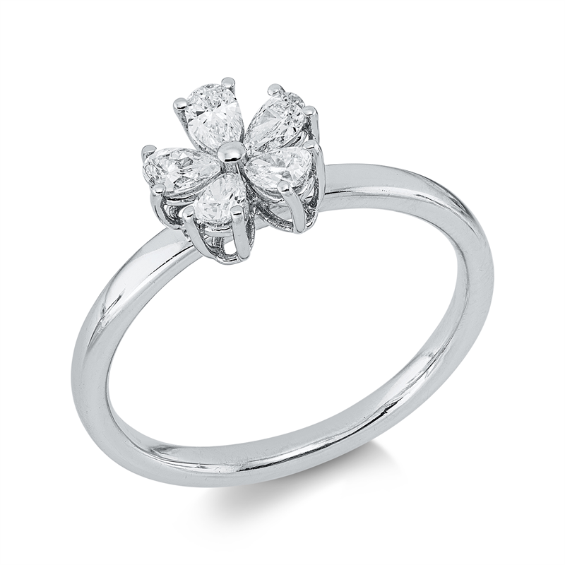 Modern Woman Ring Weißgold 18kt Ref-1KW12