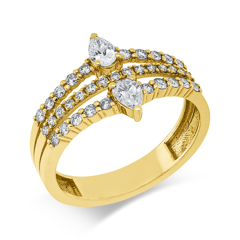Modern Woman Ring Gelbgold 18kt Ref-1KW20