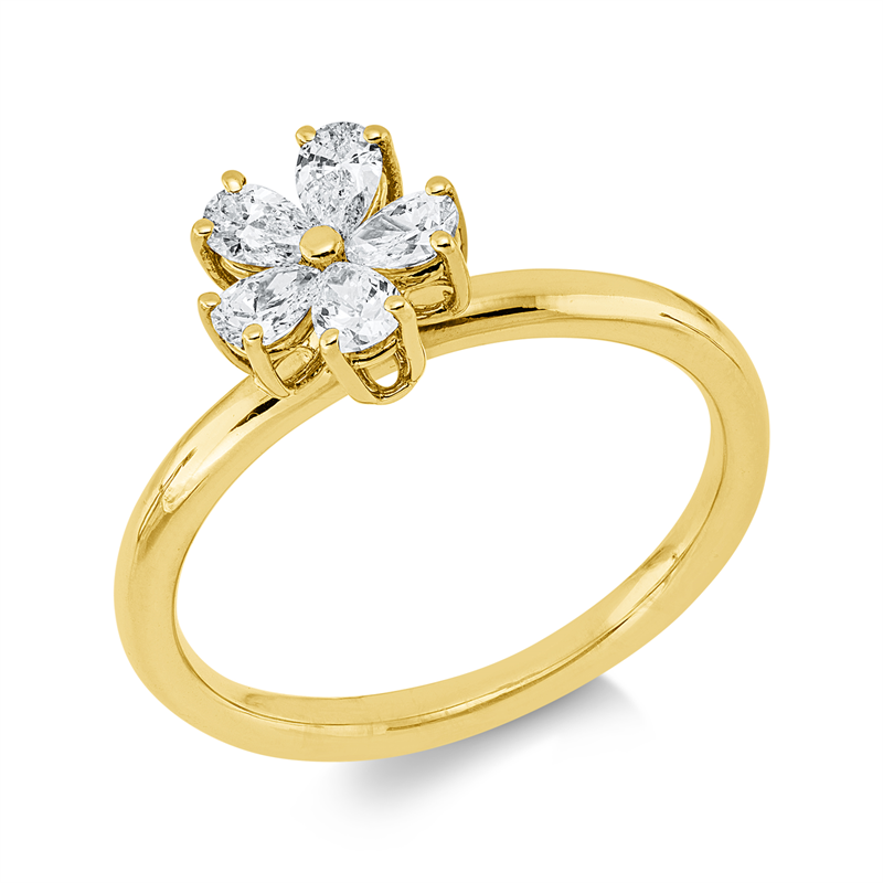 Modern Woman Ring Gelbgold 18kt Ref-1KW23