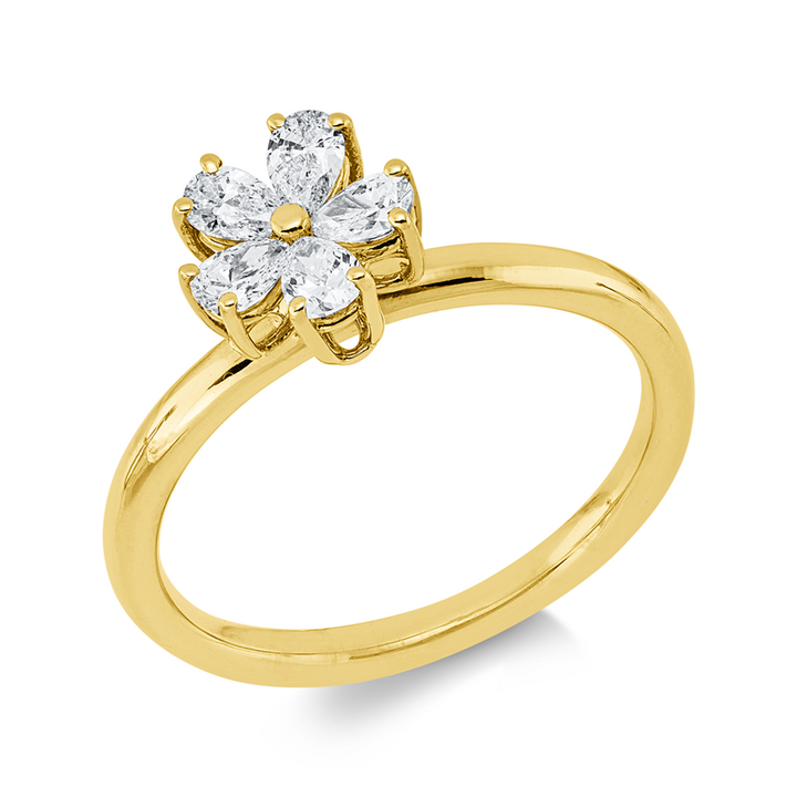 Modern Woman Ring Gelbgold 18kt Ref-1KW23