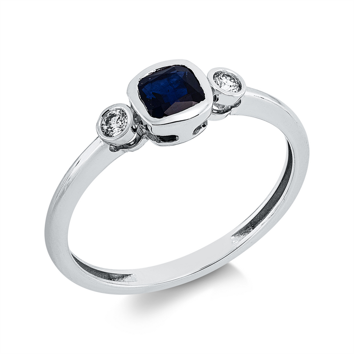 Farbstein Classic Ring Weißgold 18kt Ref-1KW31