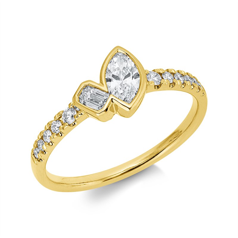 Modern Woman Ring Gelbgold 18kt Ref-1KW58