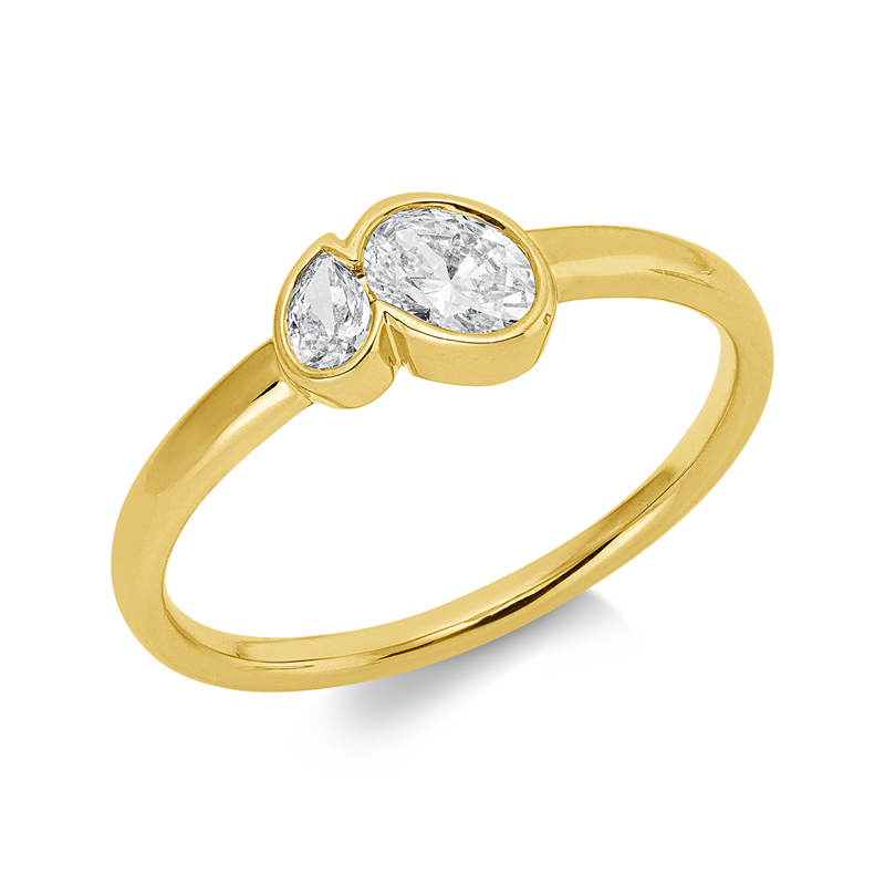 Modern Woman Ring Gelbgold 18kt Ref-1KW59
