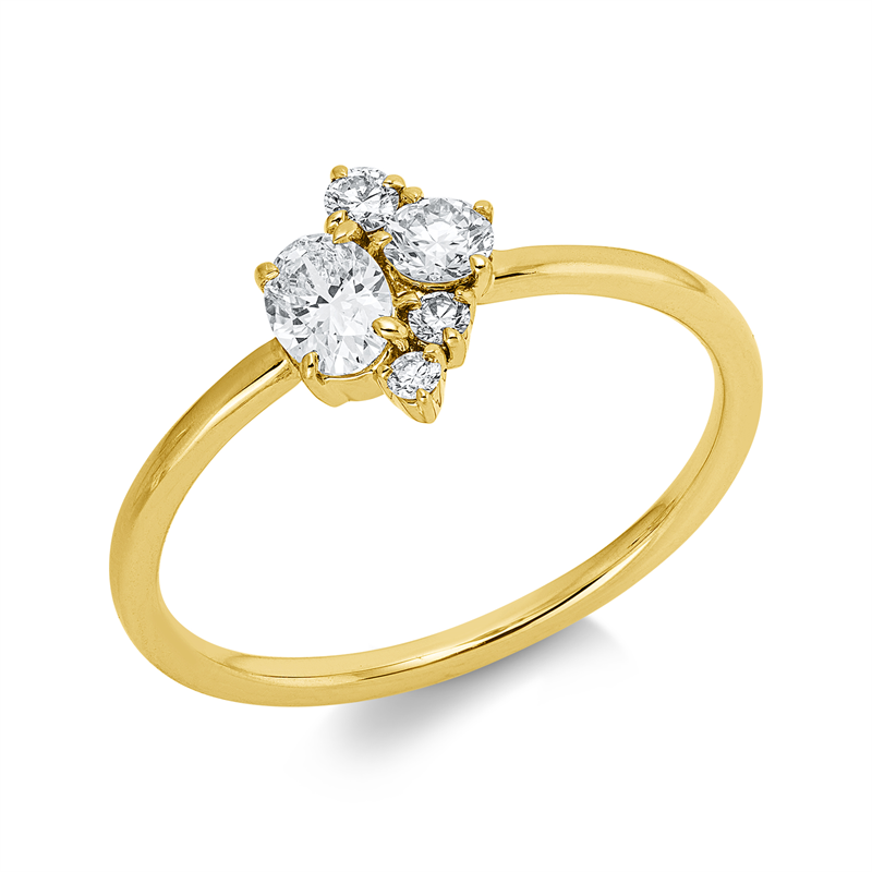 Modern Woman Ring Gelbgold 18kt Ref-1KW69