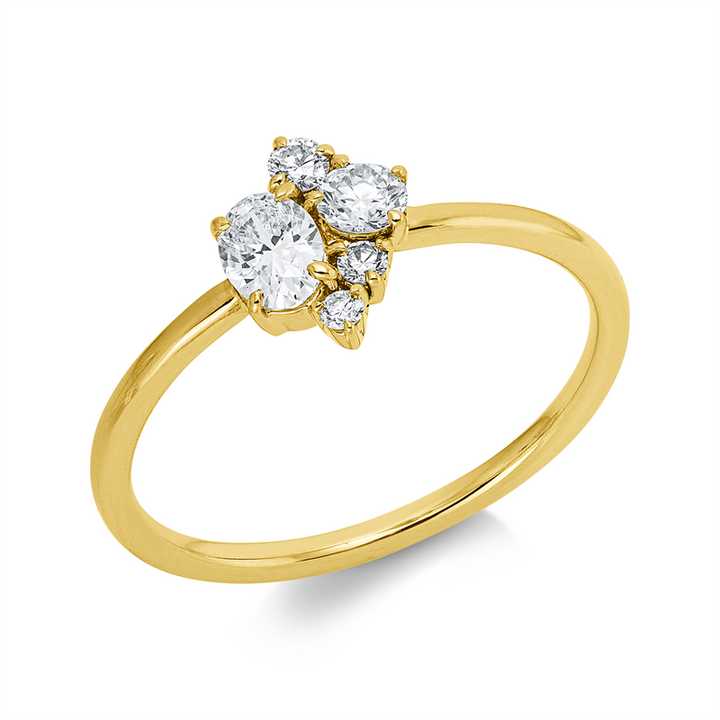 Modern Woman Ring Gelbgold 18kt Ref-1KW69