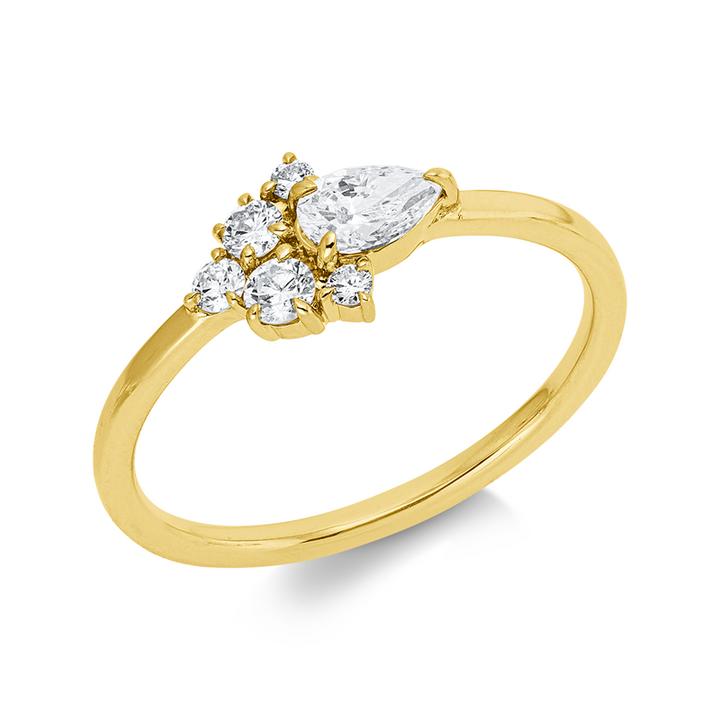 Modern Woman Ring Gelbgold 18kt Ref-1KW71