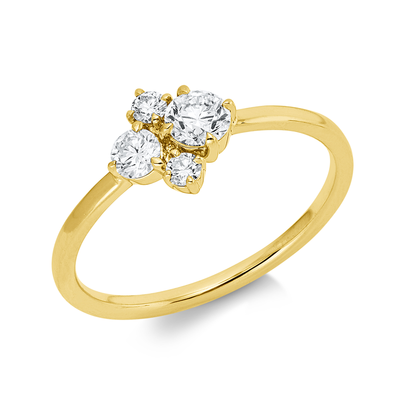Modern Woman Ring Gelbgold 18kt Ref-1KW73