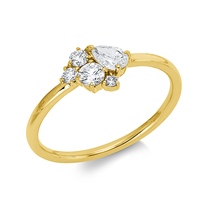 Modern Woman Ring Gelbgold 18kt Ref-1KW74