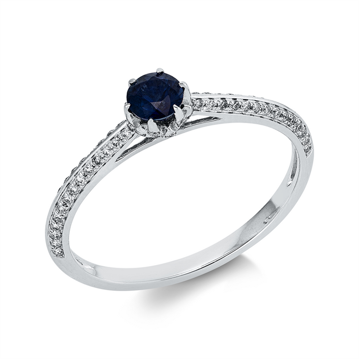 Farbstein Classic Ring Weißgold 18kt Ref-1KY78