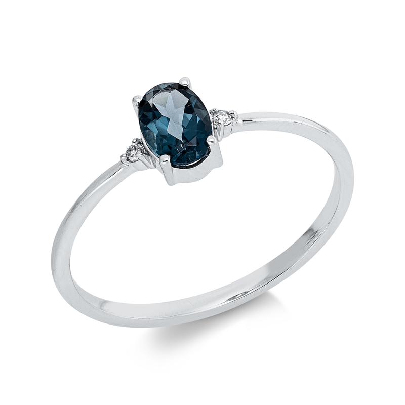 Farbstein Fashion Ring Weißgold 18kt Ref-1KZ12