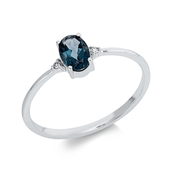 Farbstein Fashion Ring Weißgold 18kt Ref-1KZ12