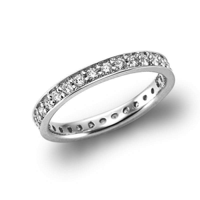 Memoire voll Ring Weißgold 18kt 0,76ct